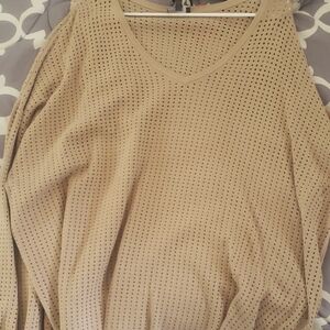 Ninety Beige Women's Jersey Top